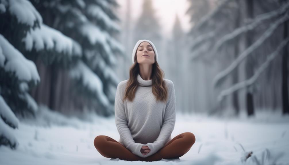 winter themed yin yoga sequence